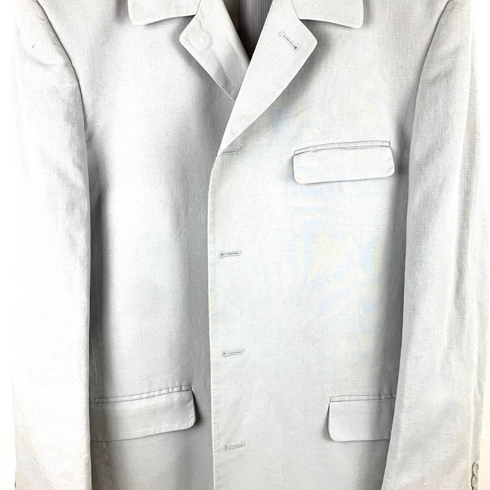 Bolzano Men’s Linen and Cotton Blazer-Gray